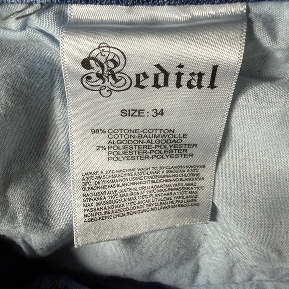Redial Classic Blue premium Denim collection High waisted Mom Jeans - Picture 5 of 5